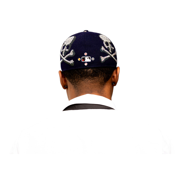 UH Logo Skull Fitted Cap (Navy)