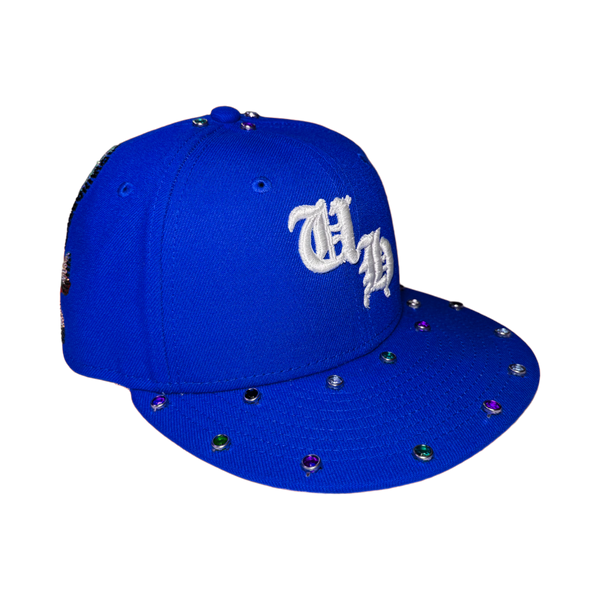 UH Logo Skull Fitted Cap (Blue)