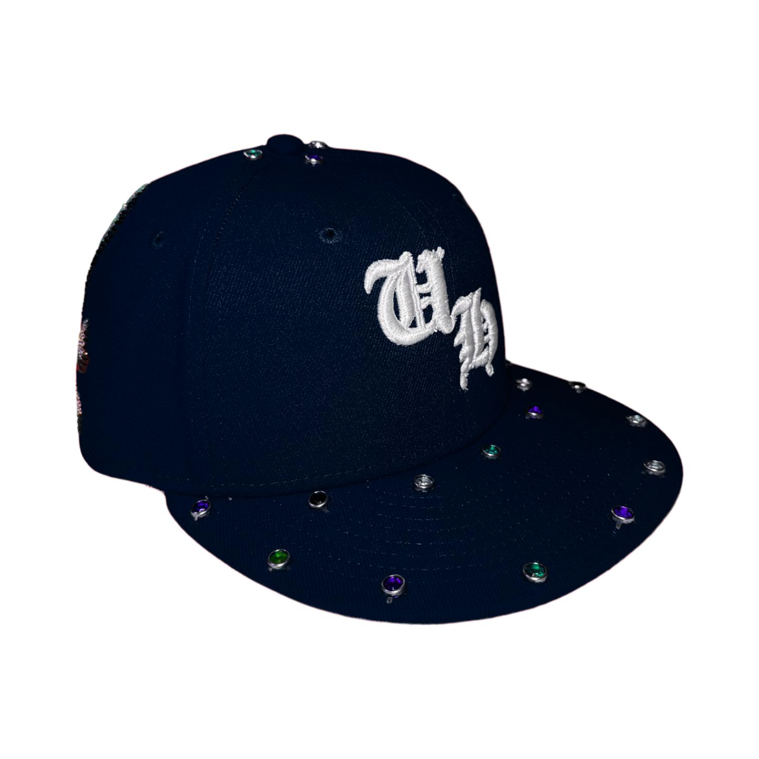 UH Logo Skull Fitted Cap (Navy)