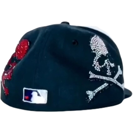 UH Logo Skull Fitted Cap (Navy)