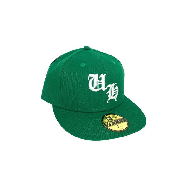 UH Logo Skull Fitted Cap (Kelly Green)